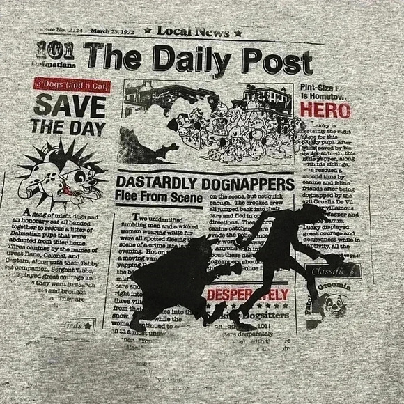 HALF OFF [2XL] Disney Store Authentic 101  Dalmatians Mens T Shirt - Picture 2 of 2